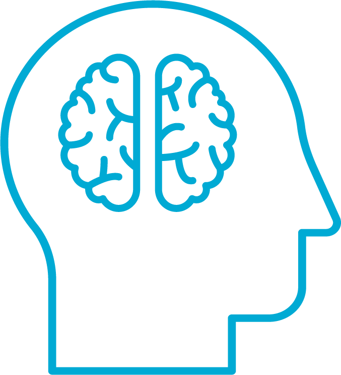 Icono del cerebro de una persona