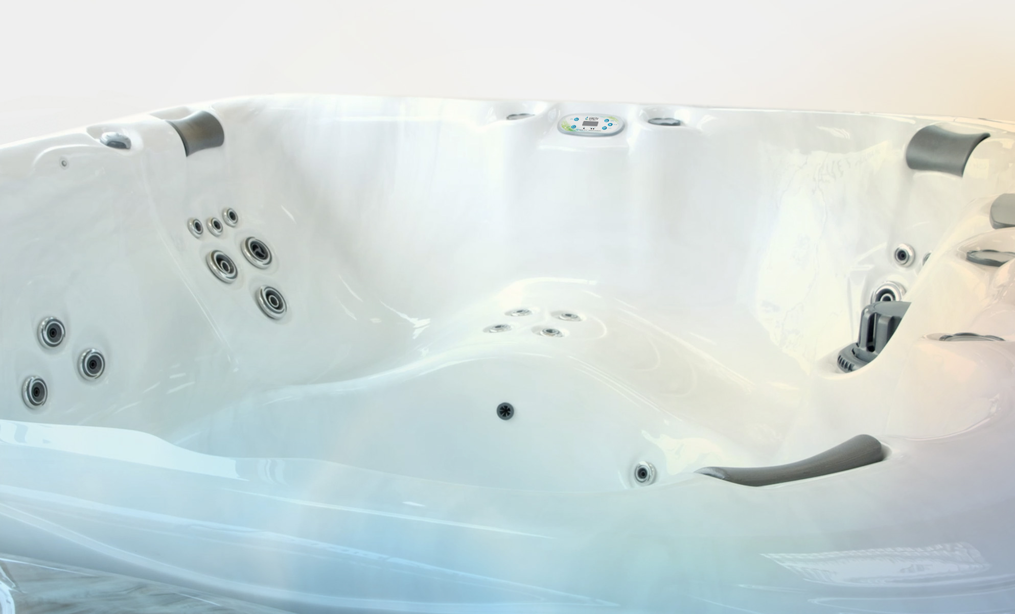 Detalle de los chorros de una bañera de hidromasaje Balance 9