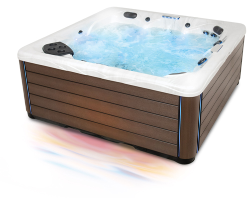 vista de tres cuartos de un jacuzzi twilight series de master spas